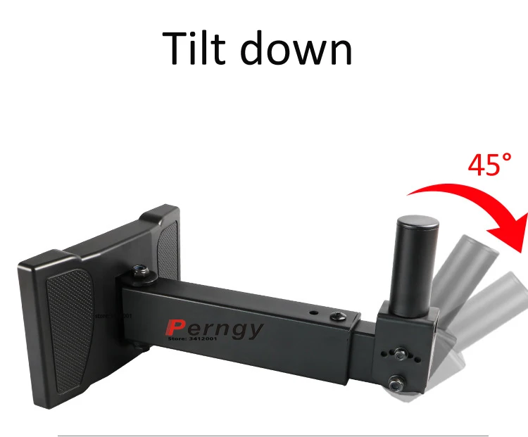 SW-H10 60 кг сильная настенная вешалка для динамика с выдвижным кронштейном, регулировка наклона, стальной, белый, черный