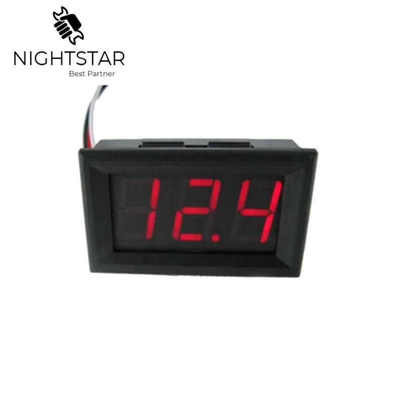 Nauwkeuriger Mini Digital Voltmeter Amperemeter Digital Spannung Test Batterie DC 4,5-30V 2 Drähte für Led-anzeige Gauge