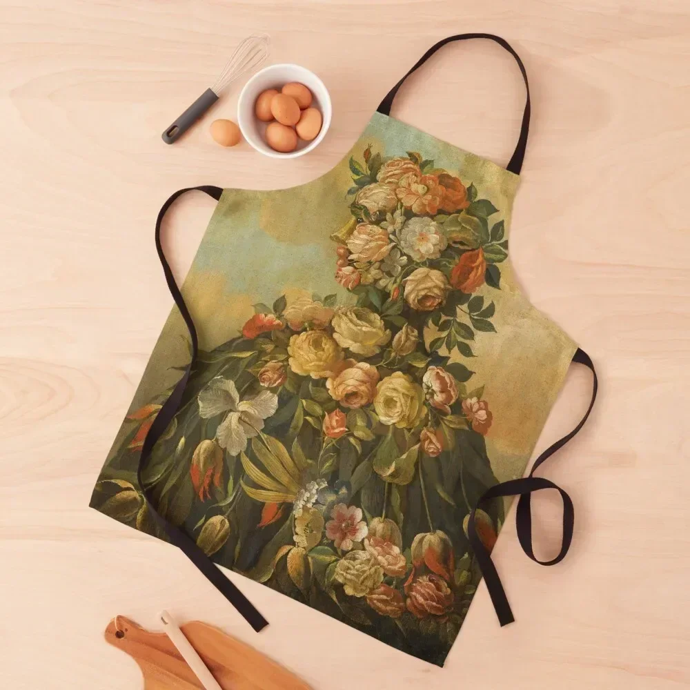 

Giuseppe Arcimboldo - Floral Woman Apron barber uniform Barista Funny For Man Apron