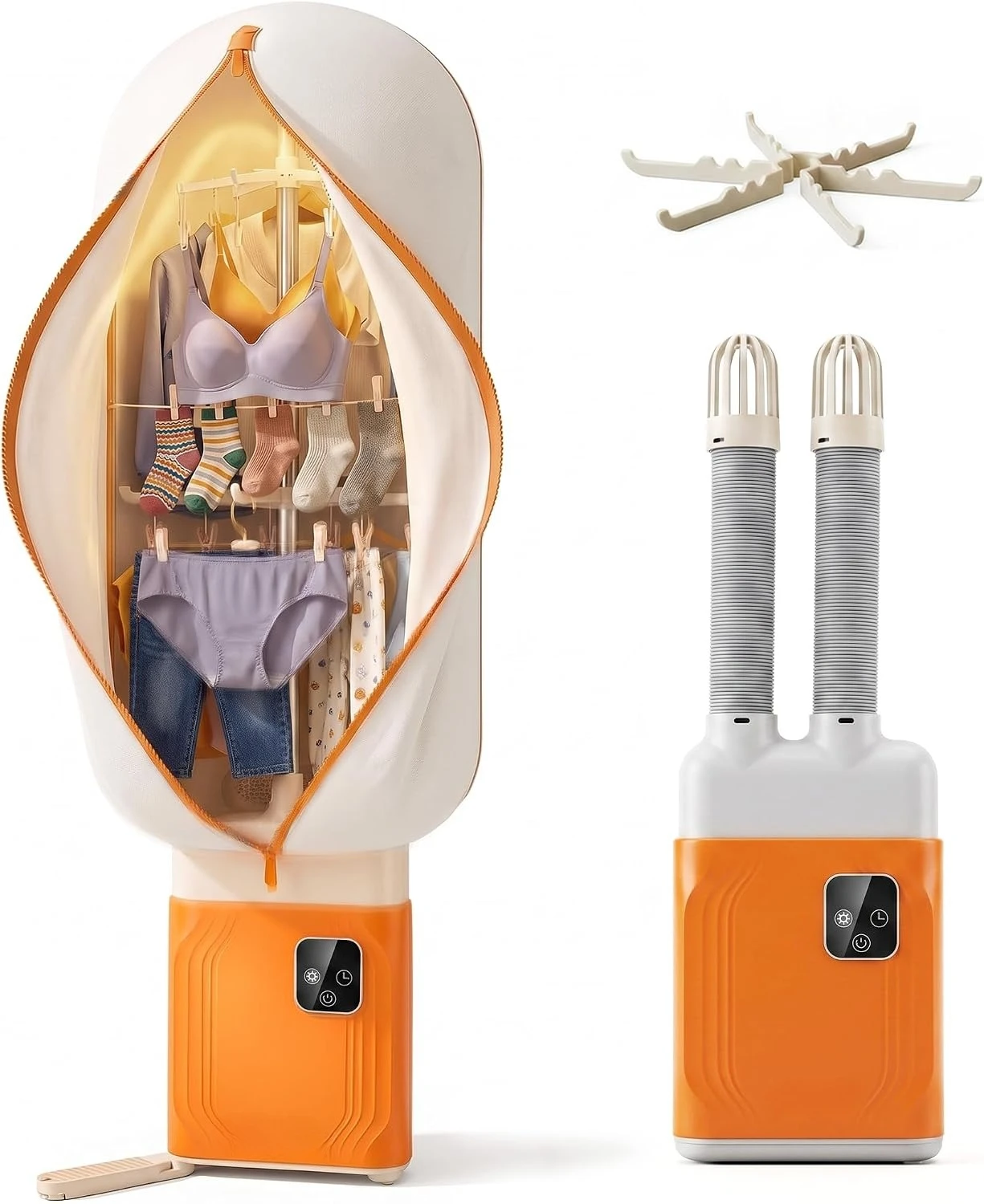 2026 New Upgrade Portable Clothes Dryer & Shoe Dryer - Mini Compact Electric Dryer Machine With Hot Air Heater Function,Fast Dry