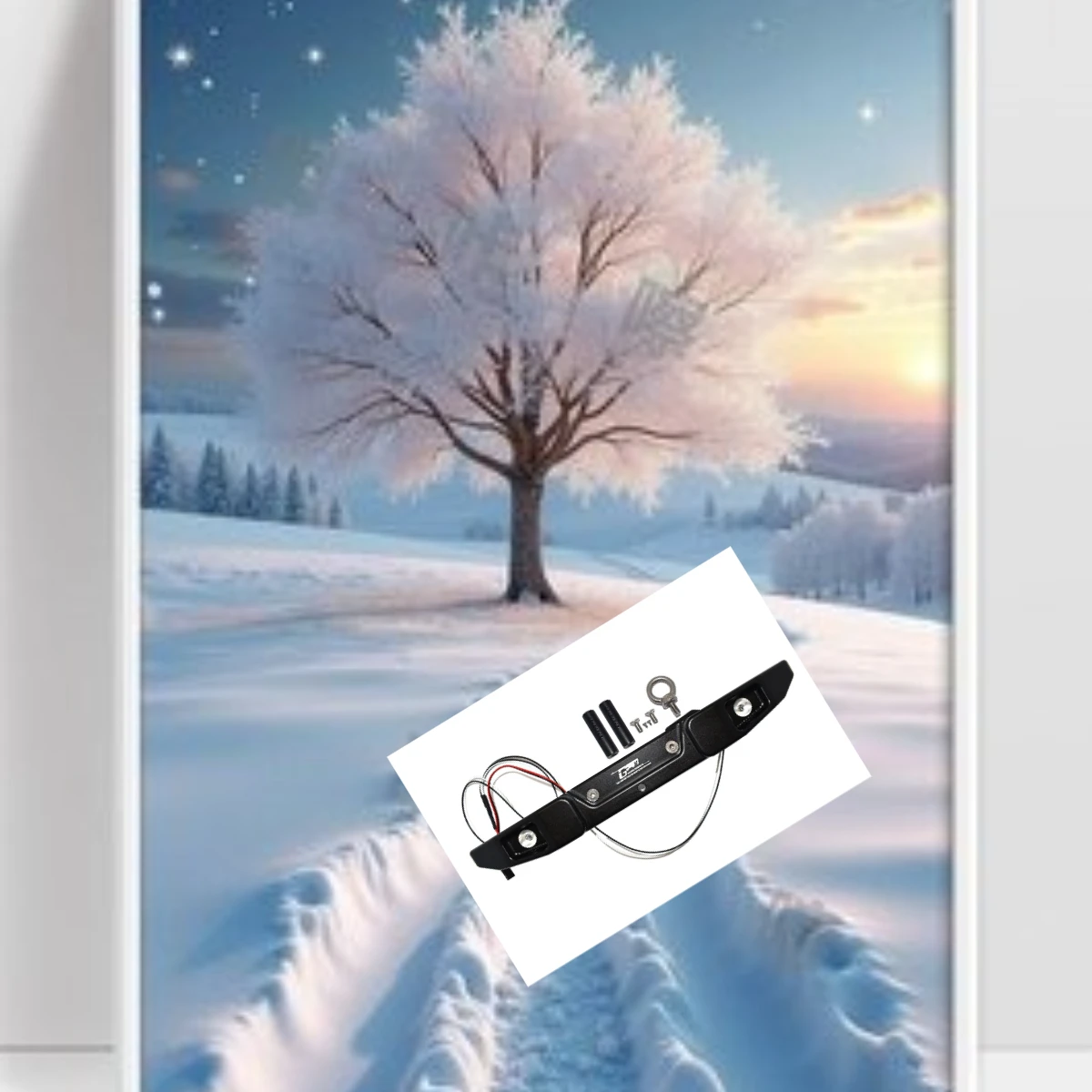 

Aluminum Rear Bumper with Hook and LED Light for Off-Road RC Cars, GPM AXIAL 1/6 Scale SCX6 Jeep Trial Honcho AXI05000