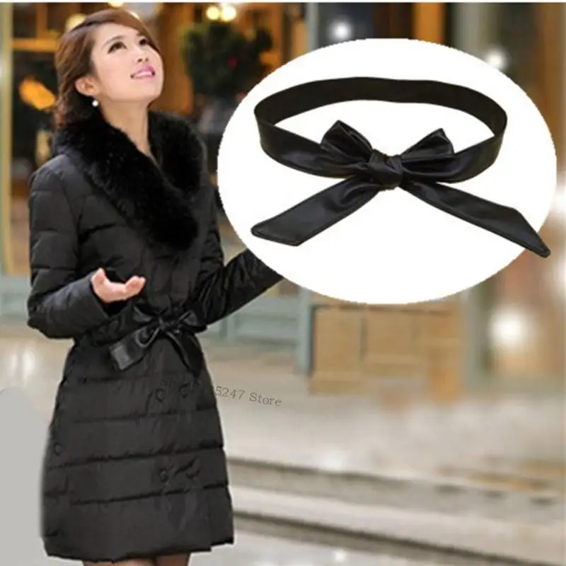 Phong cách pu eo eo cincher cho phụ nữ mùa đông bên ngoài tự điều chỉnh đai H7EF