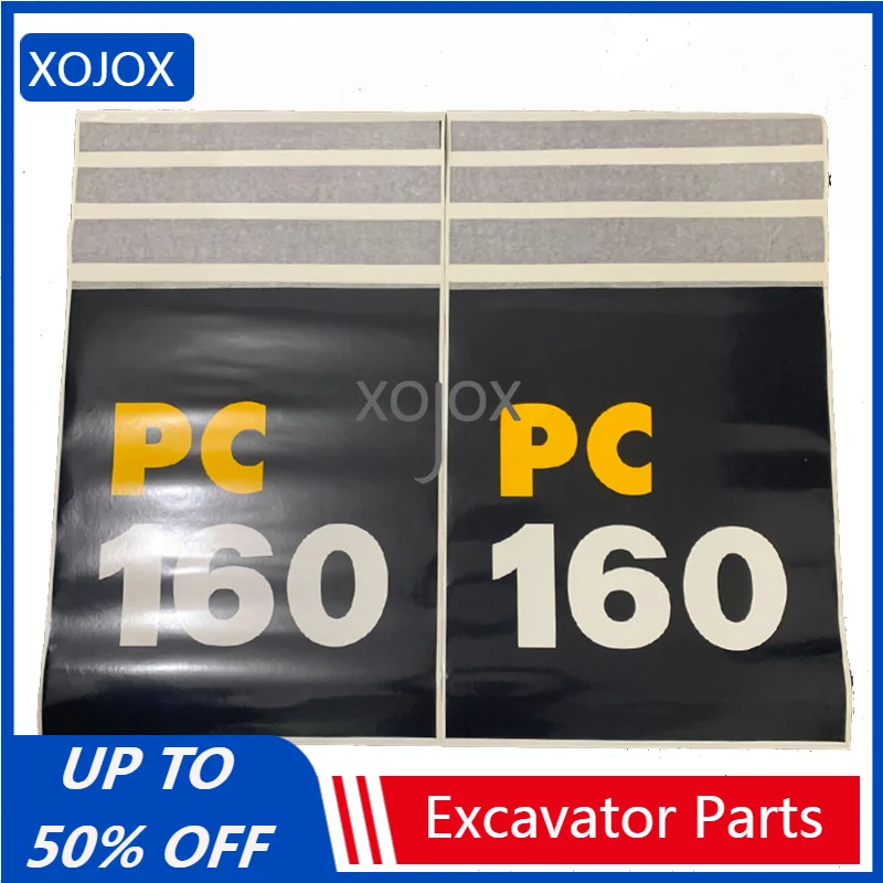 

XOJOX Excavator Parts Custom Stickers For Komatsu Stickers PC130-7 PC160-7 PC200-7 PC240-7 PC270-7 PC360-7