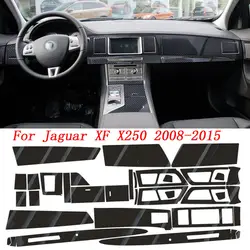 For Jaguar XF X250 2008-2015 5D Carbon Fiber Pattern Interior DIY Trim Decals