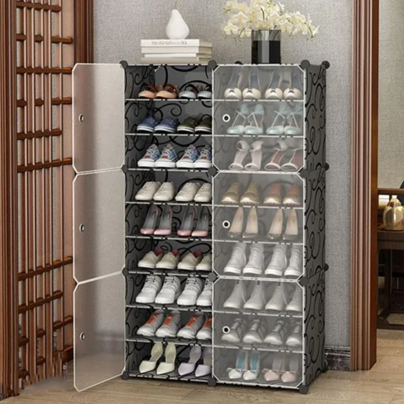 Mobile Box Shoe Cabinet Shelf Storage Entryway Space Saving Bench Display Shoe Stand Shelves Armoires De Salon Home Furniture