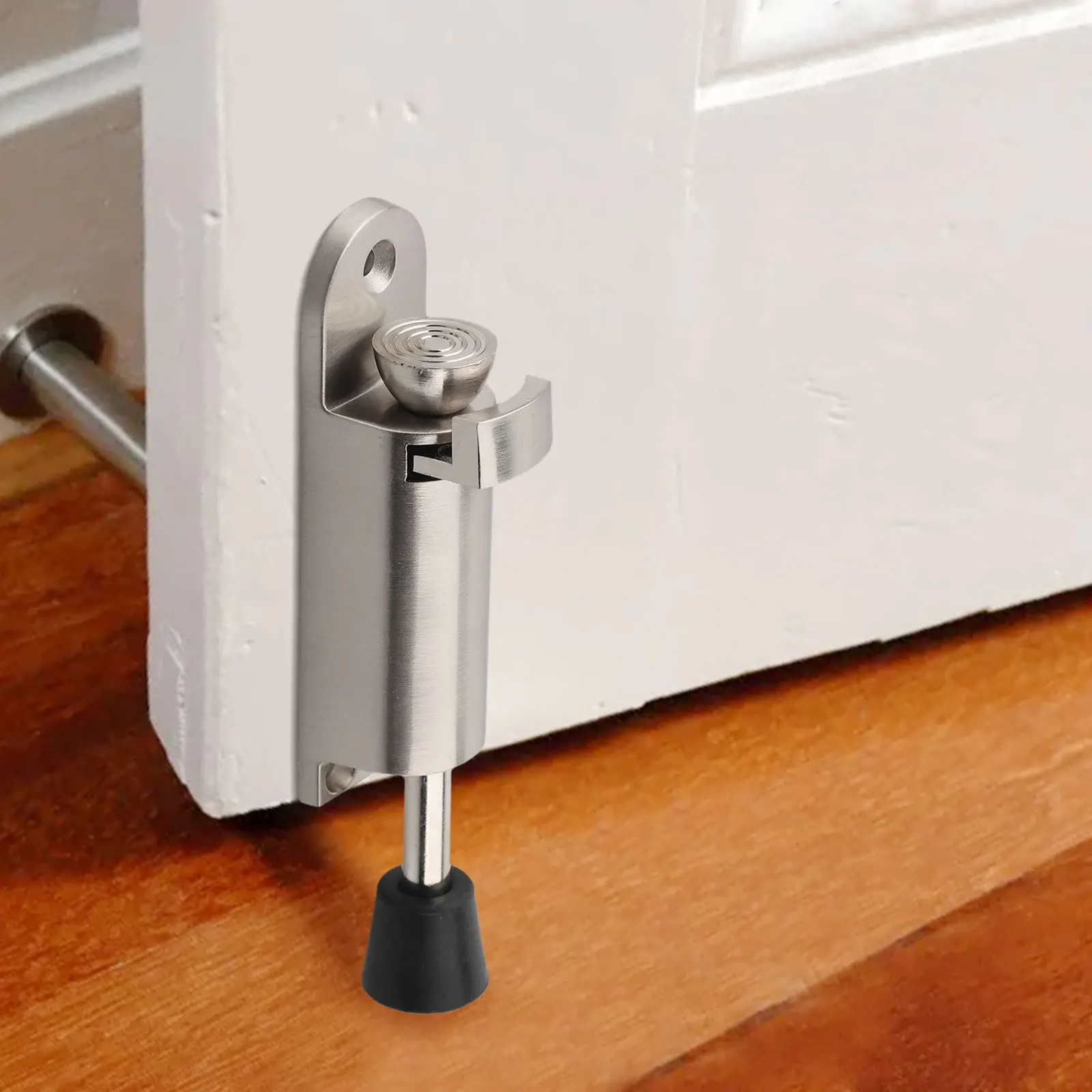 Zinc Alloy Door Stopper Catch Latch Holder Foot Stop Buffer Gate Stay Invisible Wall Protection Multiple Color Options