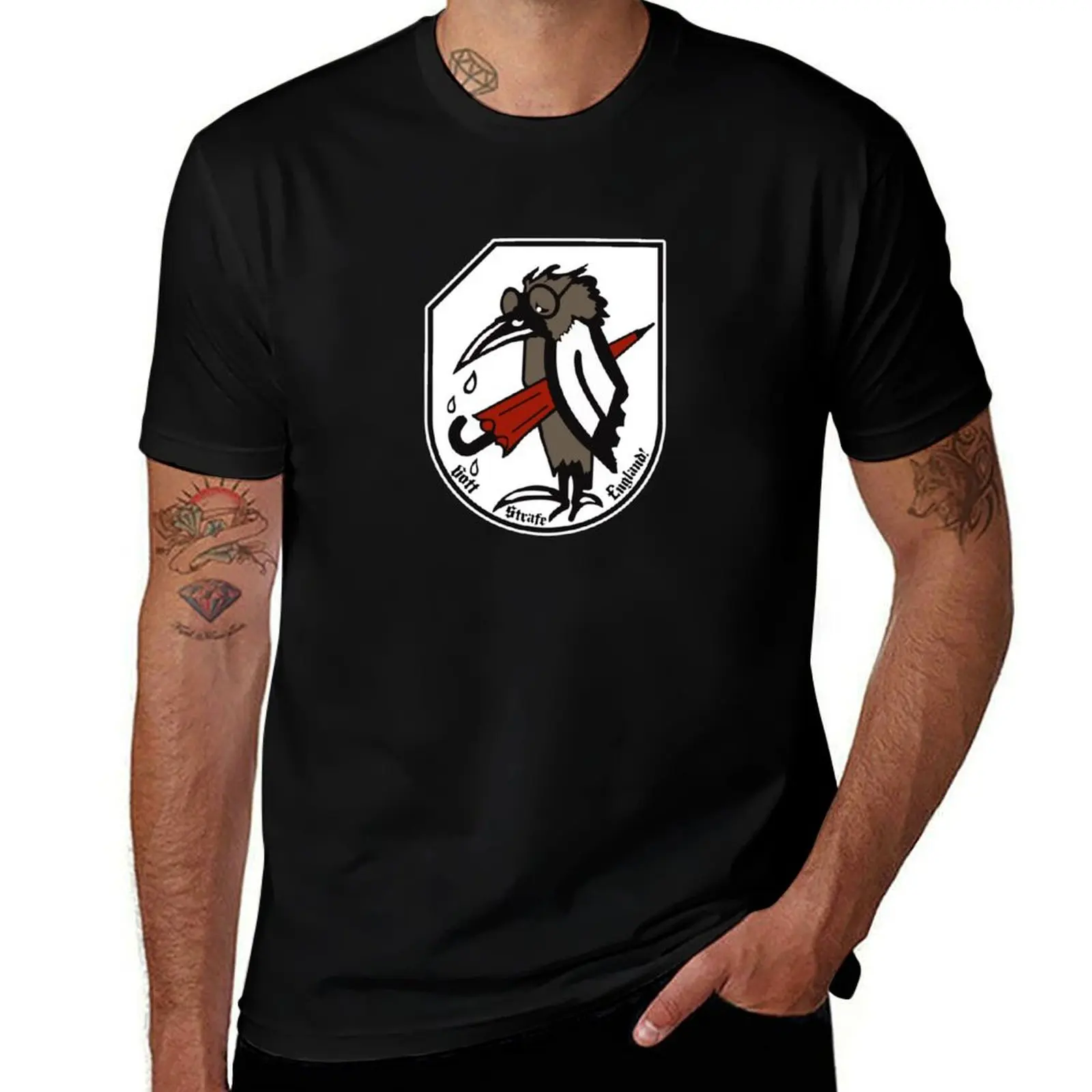 

Luftwaffe - II./JG 51 Jagdgeschwader 51 - motto in black - Clean Style T-Shirt for a boy boys animal print compression shirt men