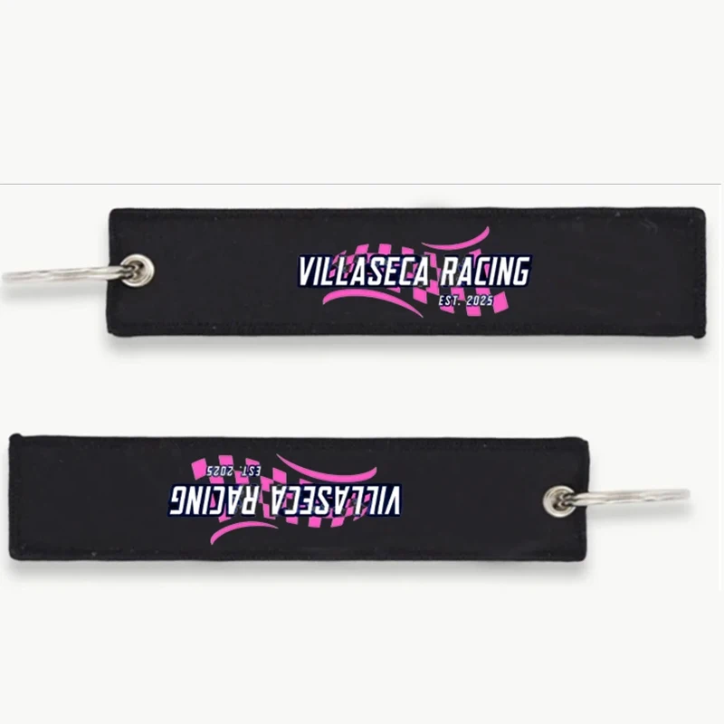 

Custom keychain 40pcs double side woven Wholesale