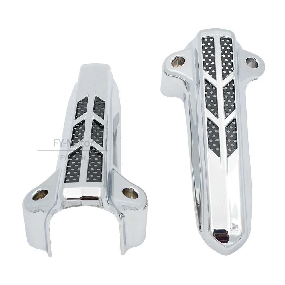 Motorcycle Front Lower Fork Leg Covers Slider Fit Harley Touring Road King Street Glide Ultra Limited FLHT FLHX FLHR 2014-2022
