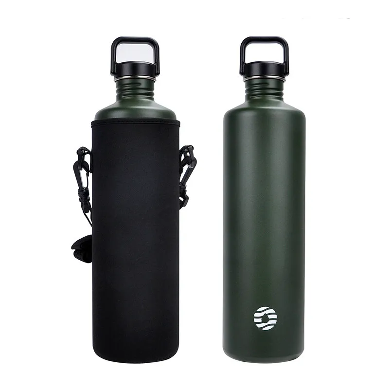 AliExpress Fjbottle FEIJIAN 2L Stainless Steel Water Bottle Portable Cycling Sports Bottle Leakproof BPA Free Large