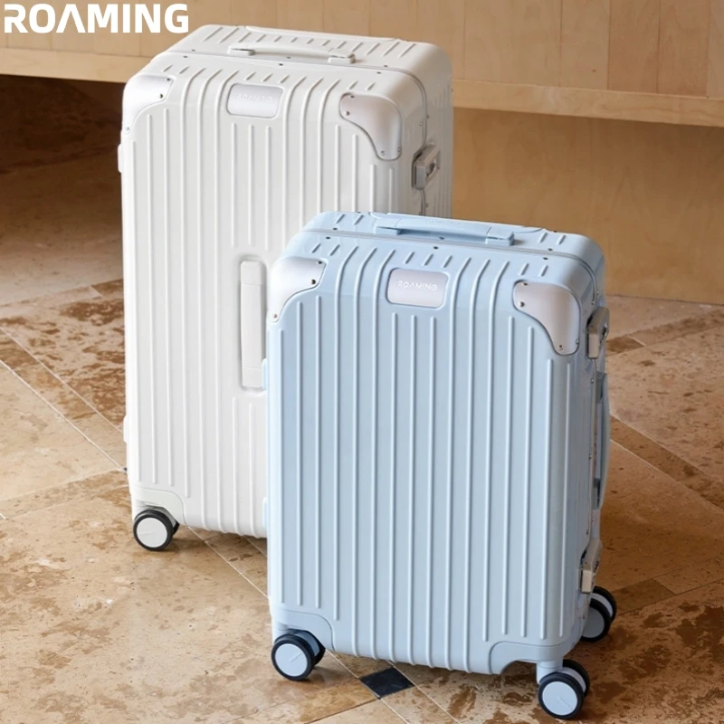 

ROAMING Luxury Suitcase PC Material with Aluminum Alloy Frame TSA Lock Rolling Luggage Travel Large Capacity 20/24/26/28/30inch