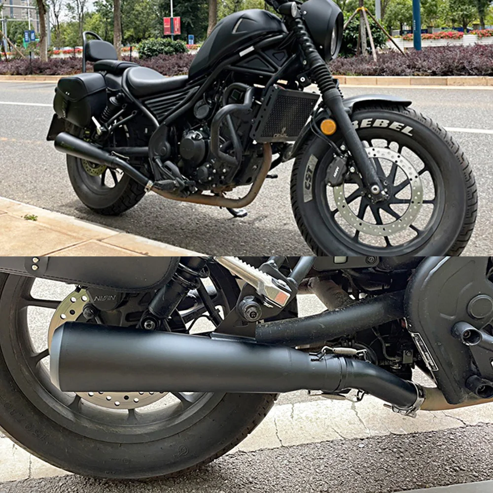 مناسبة عالية الأداء دراجة نارية مجموعة ماسورة العادم وصلة نظام الأنابيب المنزلقة ل CM300 CM350 CM500 CM250