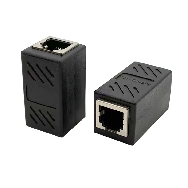 

5PCS RJ12 telephone cable with shielding for connecting to RJ11 patch panel, six-core crystal head, dual-port connector