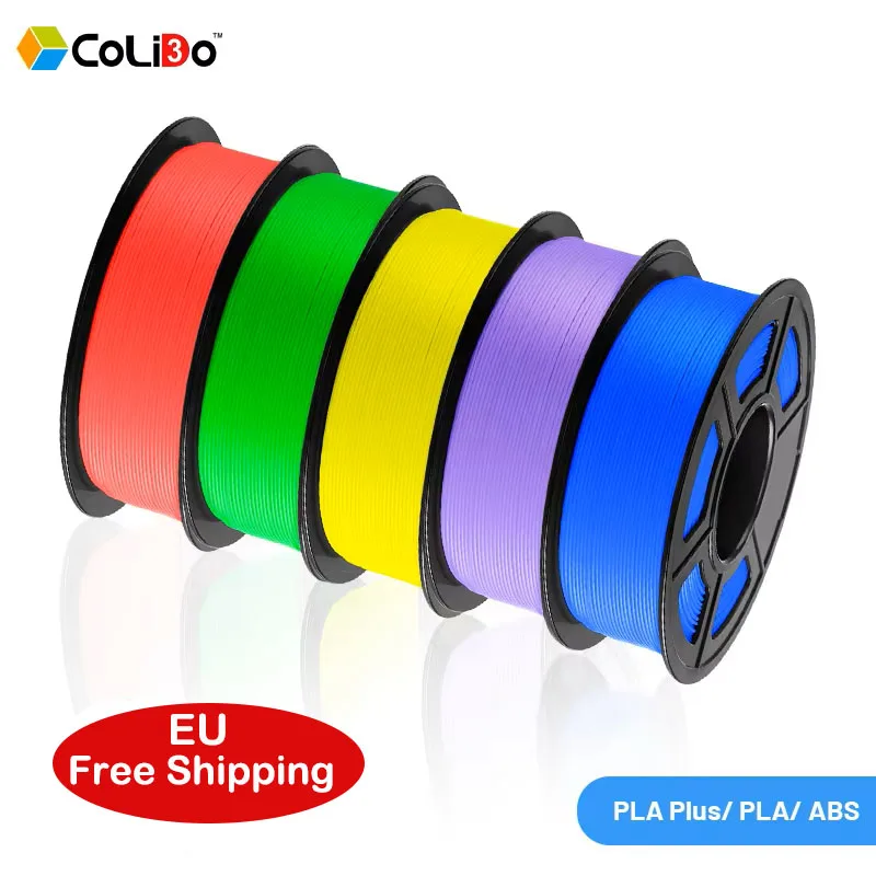 

филамент для 3д принтера Профессиональная нить для 3d-печати CoLiDo 5 кг PLA, PLA Plus, ABS 1,75 мм Высококачественная катушка разноцветная нить для 3D-принтера