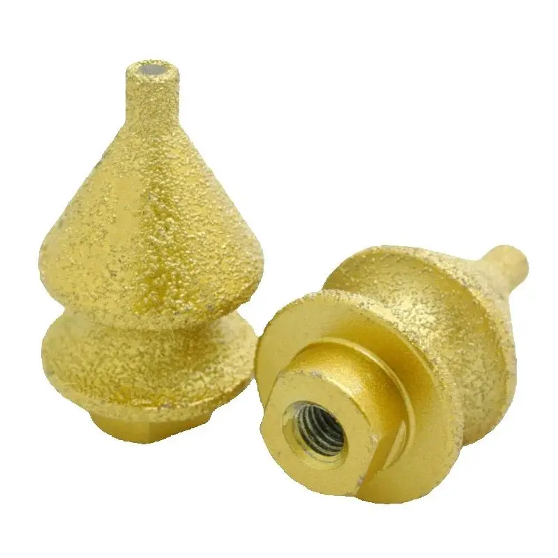 M10 Vacuum Brazed Diamond Core Drill Bit Chamfer Corn Sharp round Grinding Wheel for Tile Edge Opening Enlarged Hole