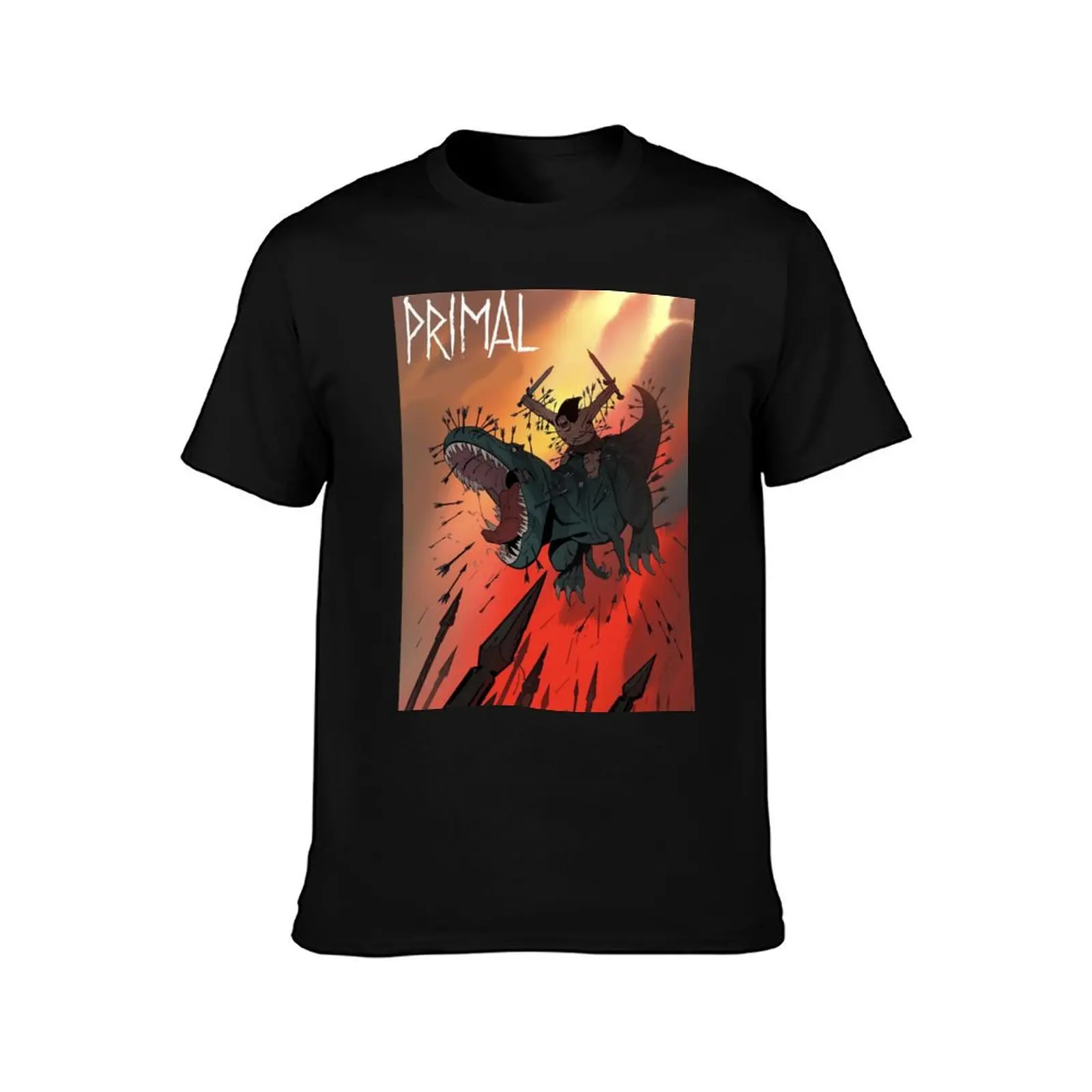 Primal Animated Tv Series T-Shirt Lightweight Basic Short Sleeve Shirt T-Shirt