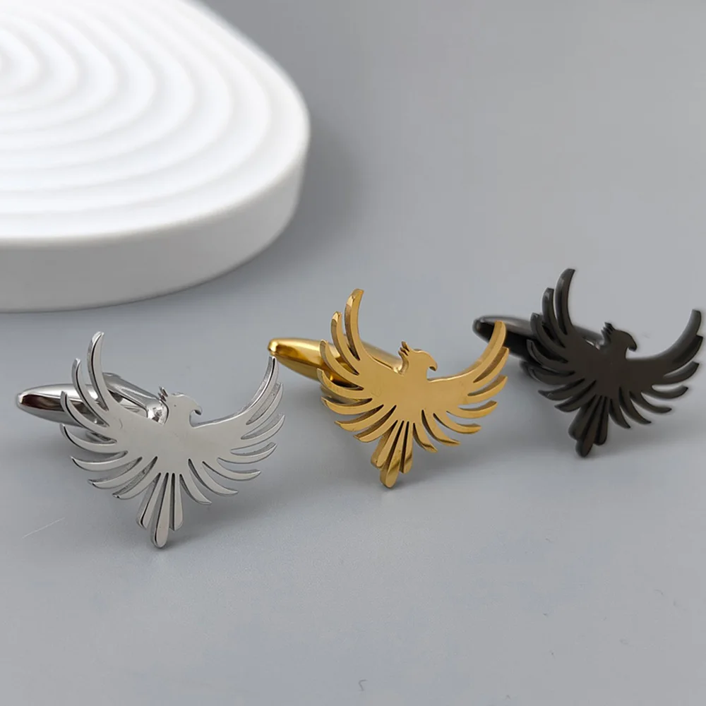 

Albanian Eagle Cufflinks for Men Personalized Animal Pattern Jewelry Accessories Men's Suit Shirt Sleeve Buttons Wedding Gifts