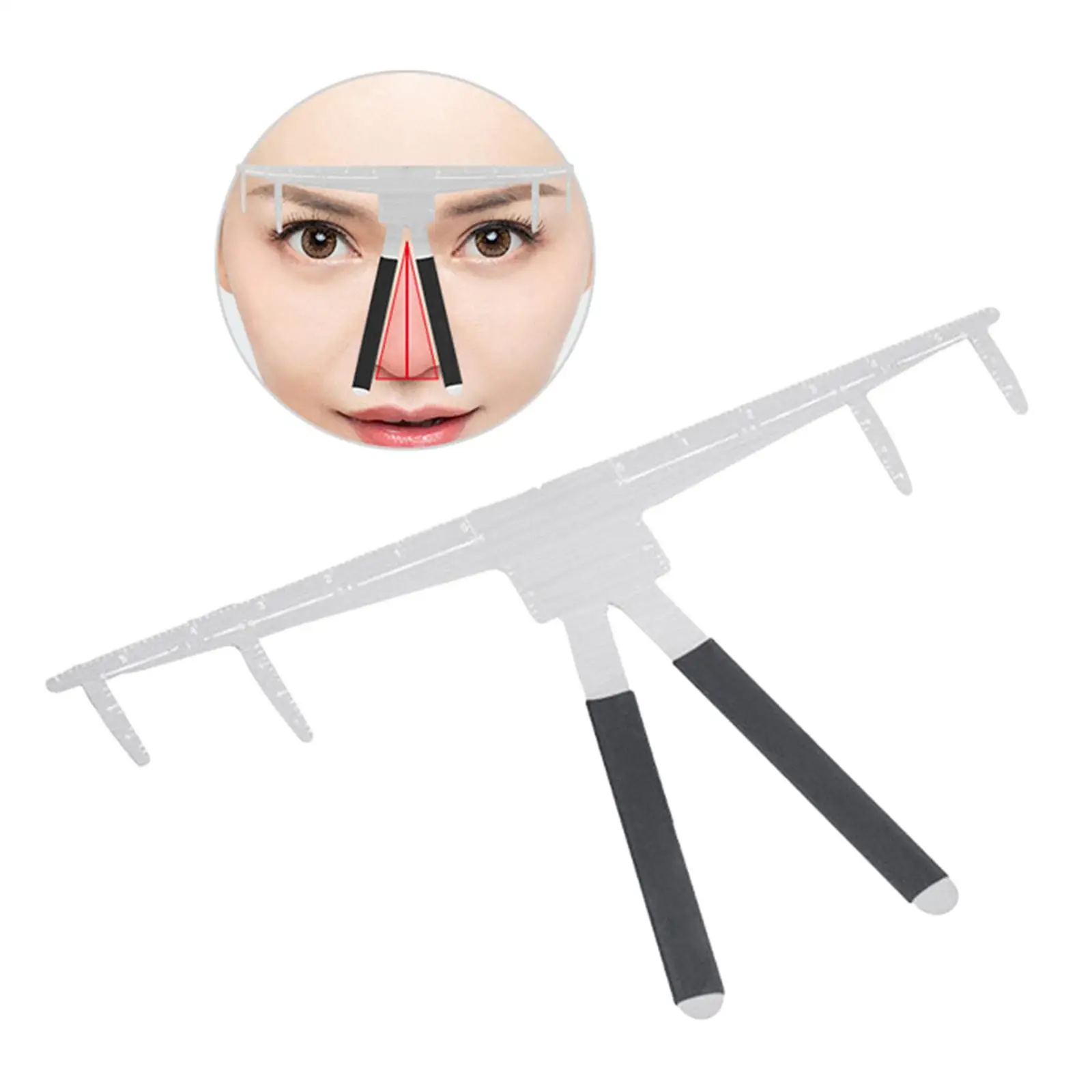 Eyebrow Ruler Balance Ruler Tool Grooming Stencil Shaper Permanent Tool for Eyebrow Measuring Positioning Shaping