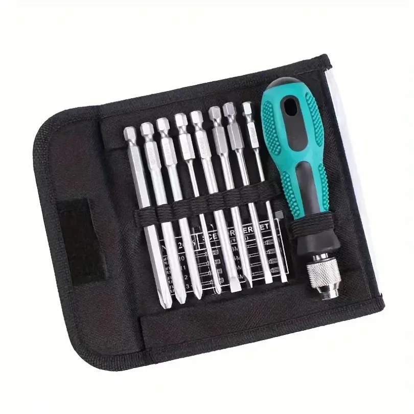 

9pcs/set Screwdriver Set Slotted Phillips Screw Driver Magnetic Electrical Home Repair Hand Tool Kit