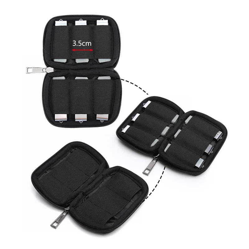 50Pcs Durable Case Organizer Flash Drives Protective Travel Portable Storage Holder U Disk Bag Usb Zipper Dustproof Shockproof
