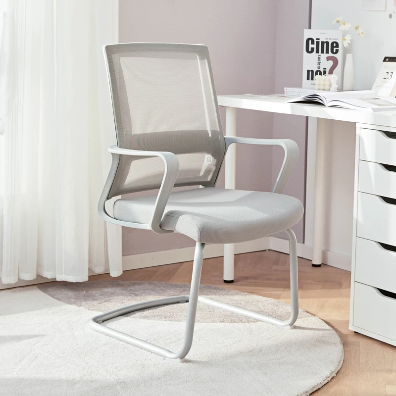 Silla de Oficina para ordenador, taburetes traseros para conferencias, cómoda Silla sedentaria arqueada, muebles ergonómicos individuales para Oficina