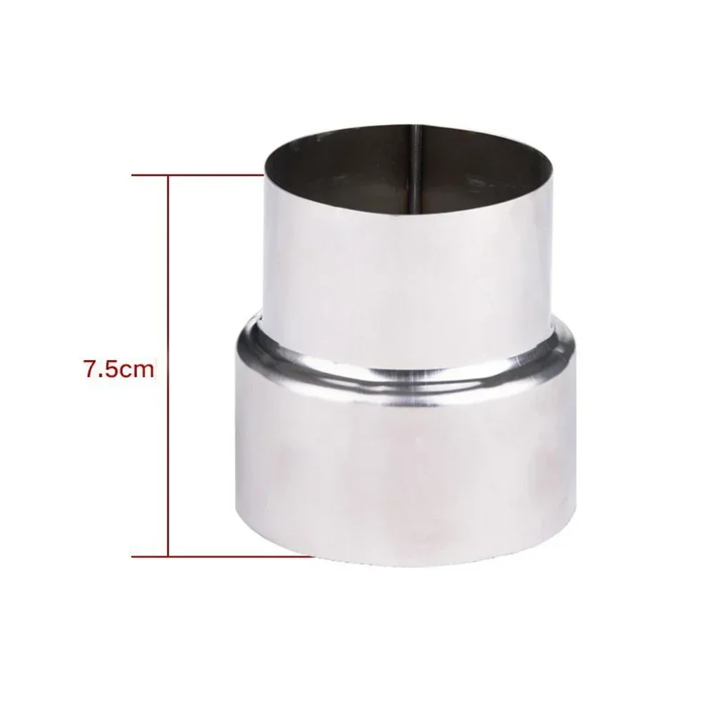 Stainless Steel Flue Exhaust Pipe Reducing Joint Chimney Adaptor Home Stove Pipe Household Ventilation Accessories