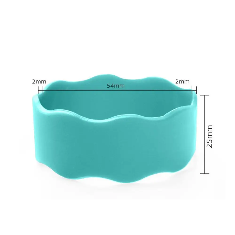 New Silicone Baby Bottle Anti-Slip Band Reusable Solid Color Heat Insulation Bands Water Proof Bottle Labels