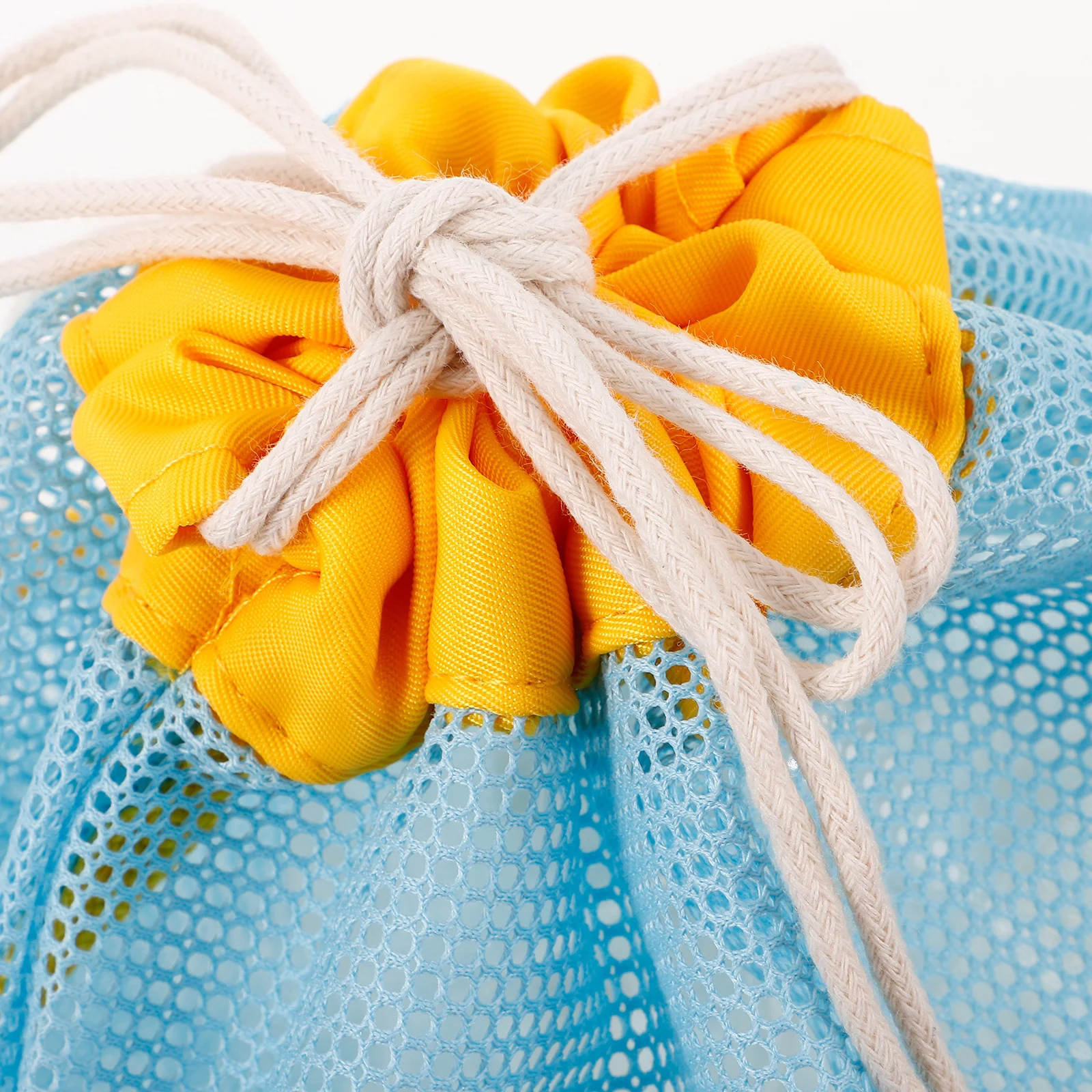 حقيبة شبكية للشاطئ للأطفال، منظم تخزين برباط لأصداف الرمل، مجموعة روك، حقيبة شاطئ للأطفال خفيفة الوزن محمولة #6