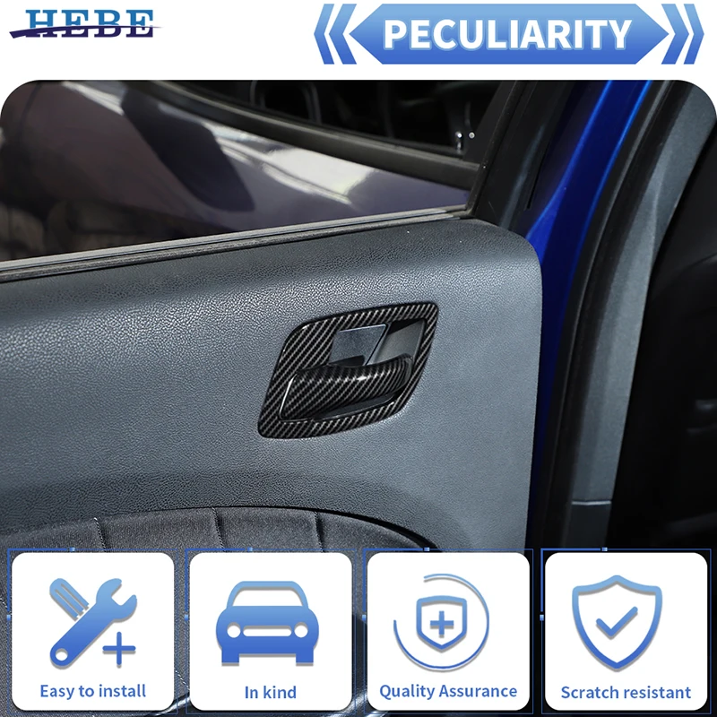 HEBE Carbon Fiber Pattern ABS Interior Decoration Cover For Chrysler 300C 2011-2024 Accessories