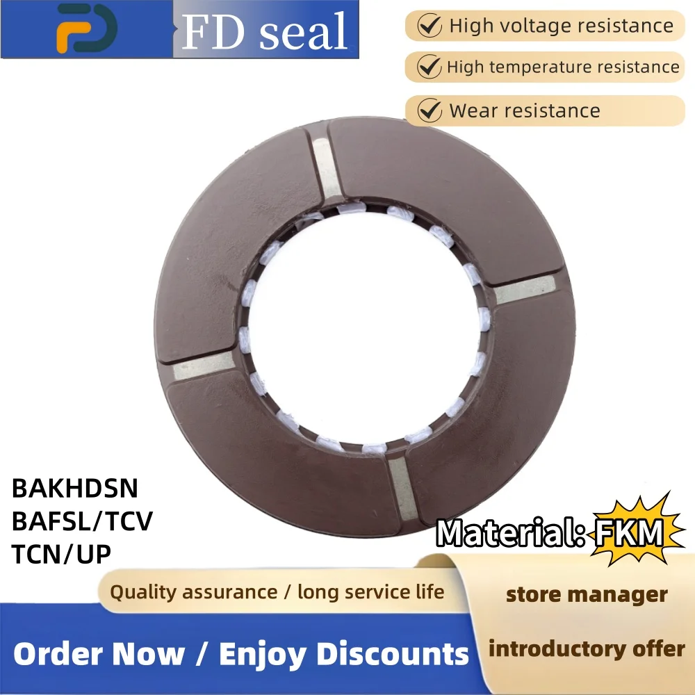 

Pressure Oil Seal 42*72*6.5mm BAFSL FKM F1-025-M Hydraulic Pump Seal, Engineering Machinery Parts Gasket ISO 9001 2008