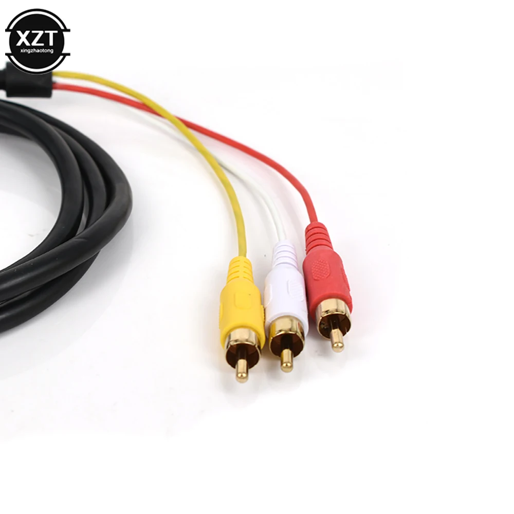 5Ft Video Audio Converter HDMI Compatible AV HDMI Compatible 3-RCA Red Yellow White Differential AV Component Adapter Cable
