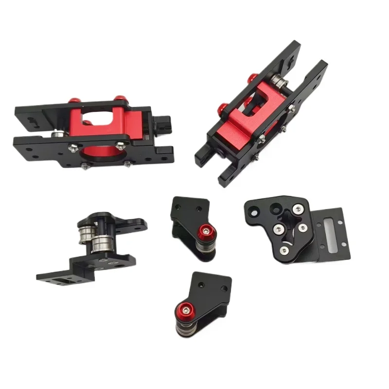 Funssor Salad Fork 3D Printer Aluminum CNC 2WD Ultimate Upgrade Kit AB Motor Plate Rear Tensioning Front Idler XY Joint