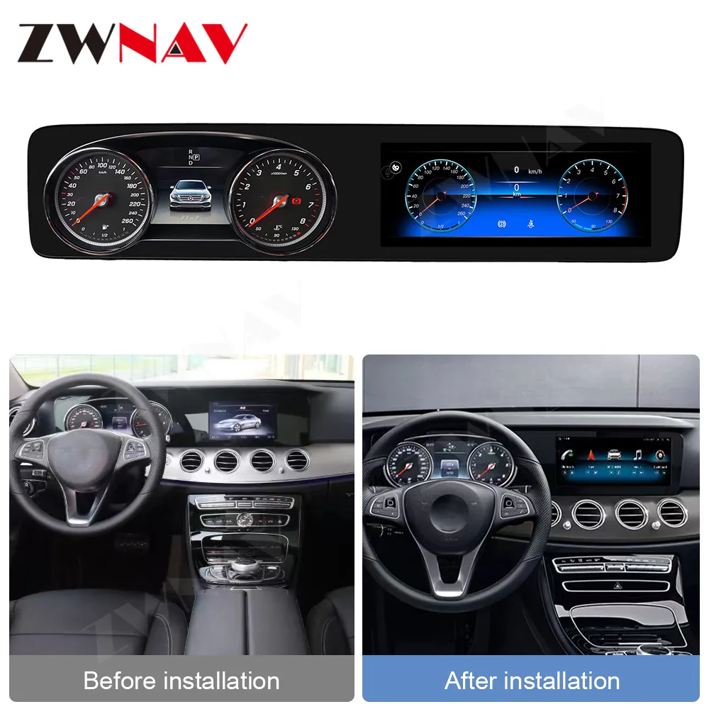 12.3 Inch Car Radio For Mercedes Benz E-Class W213 E200 E300 E320 2016 2017 2018 2019 LHD RHD Multimedia Player Carplay GPS Navi