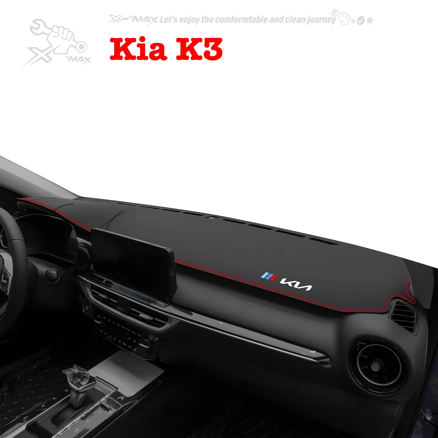 

Left-hand Drive Car Dashboard Mat For Kia K3 2013-2024 Light Blocking Pad Center Console Dash Mat Sunshiled Protector