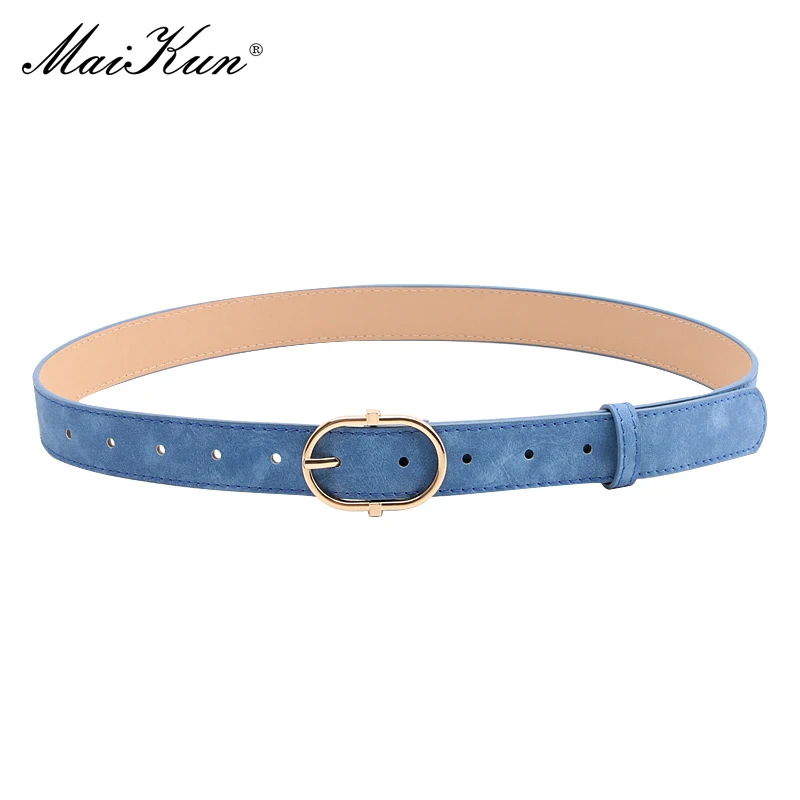 Maikun New Women's Belt With Alloy Pin Buckle Soft And Comfortable Jeans Belt Girls' Clothing Belt