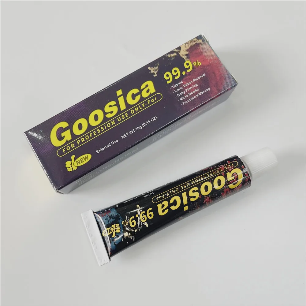 99.9% Goosica قبل كريم الوشم للمكياج الدائم Microblading ثقب الحاجب الشفاه بطانة الجمال فن الجسم 10 جرام