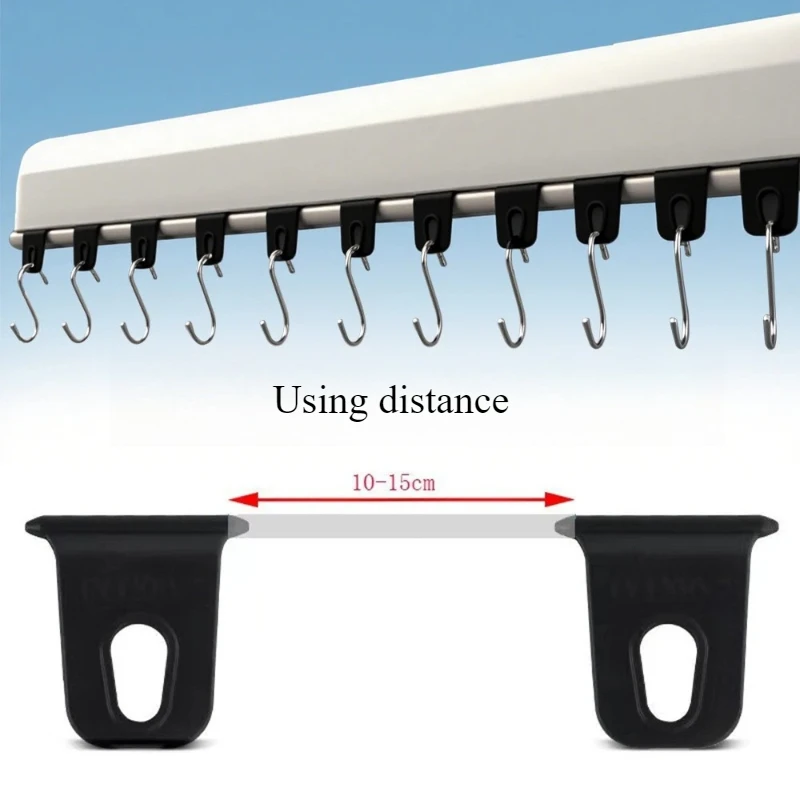 

10pcs RV Camper Caravan Party Light Holder White RV Awning Clothes Hook Racks RV Awnning Hook Universal Motorhome Accessories