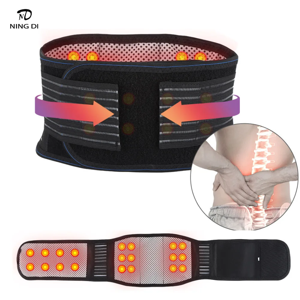 

Waist Protective Belt Adjustable Waist Tourmaline Self Heating Magnetic Waist Support Abdomen Belt Lumbar Spine Warm Fever Band