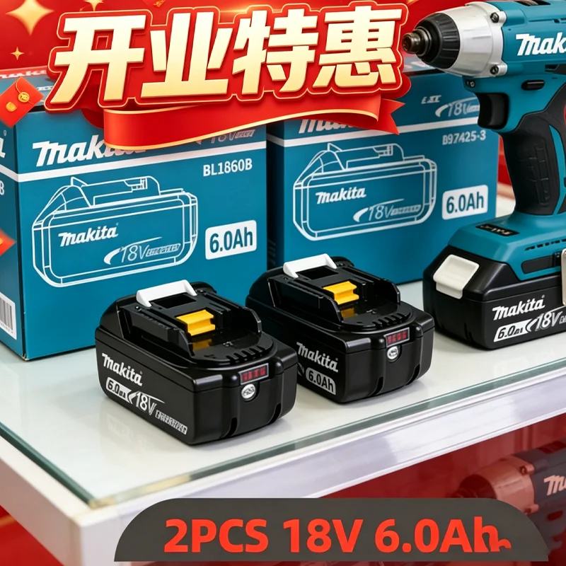 makita BL1860 18V 6Ah 5Ah Battery Power Tools Li-ion Replacement LXT BL1850 BL1840 for 18V Screwdriver with BMS TPCELL