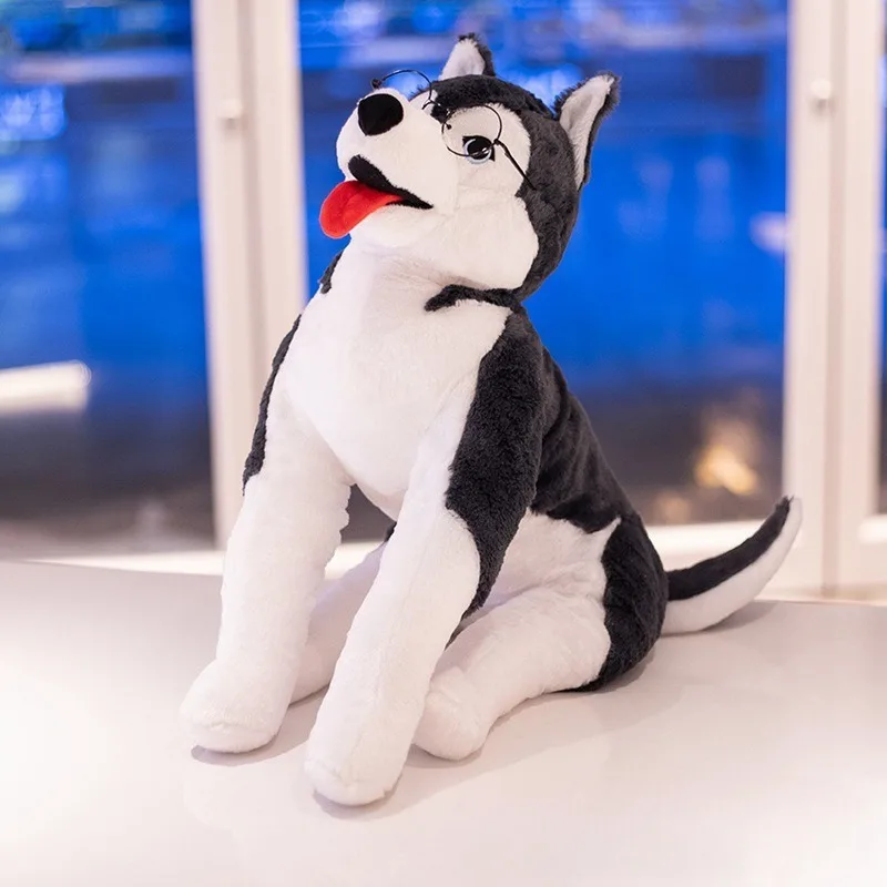 リアルなぬいぐるみゴールデンレトリバーハスキー柔らかいぬいぐるみ枕犬人形子供への誕生日プレゼント