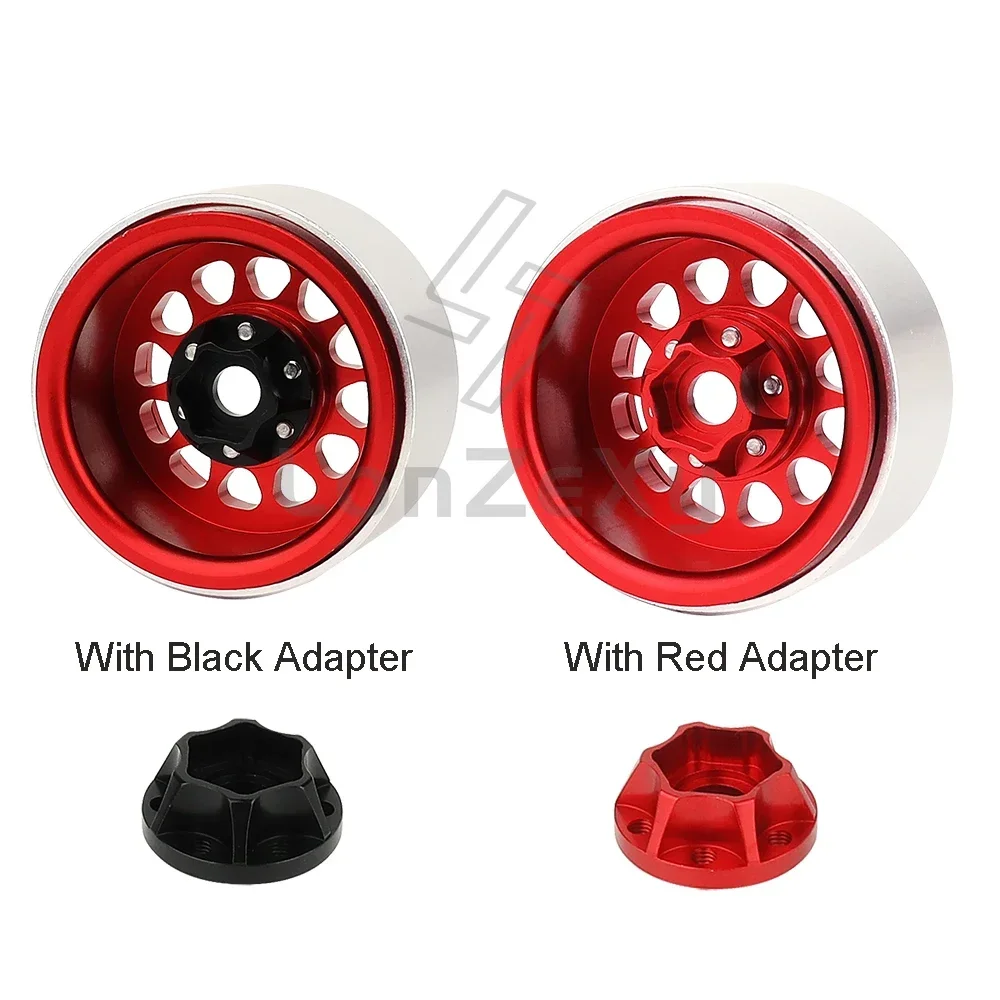 Felgi ze stopu metali 1/4szt 1.9 Beadlock do gąsienic 1/10 RC Axial SCX10 III D90 AXI03007 90046 TRX-4 Redcat GEN 8