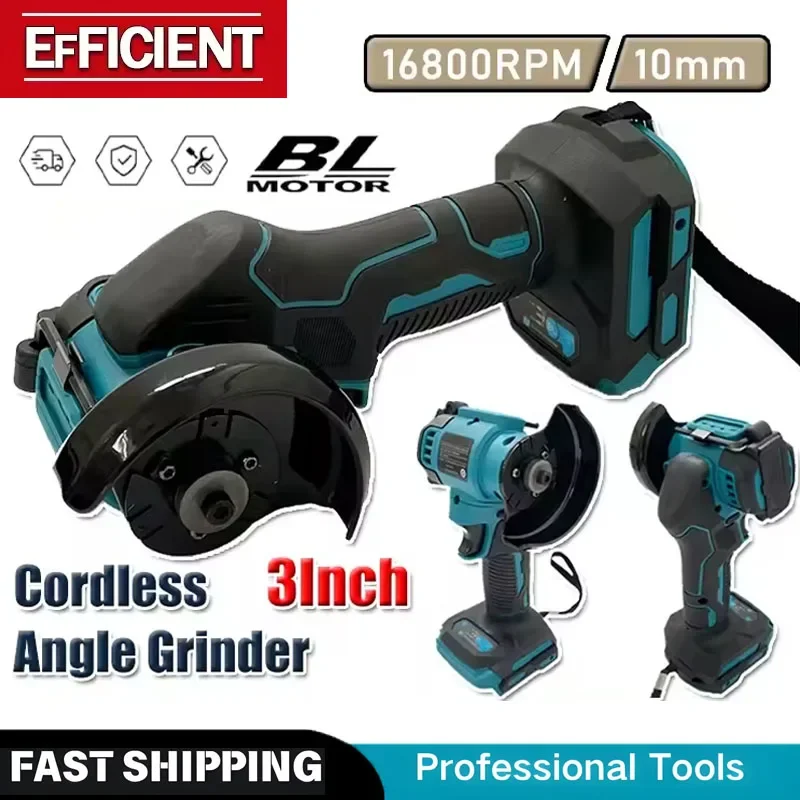 

Cordless 3 Inch Angle Grinder Electirc CUT OFF Tool Cutting Circular Saw Power Tool For Makita 18V Battery
