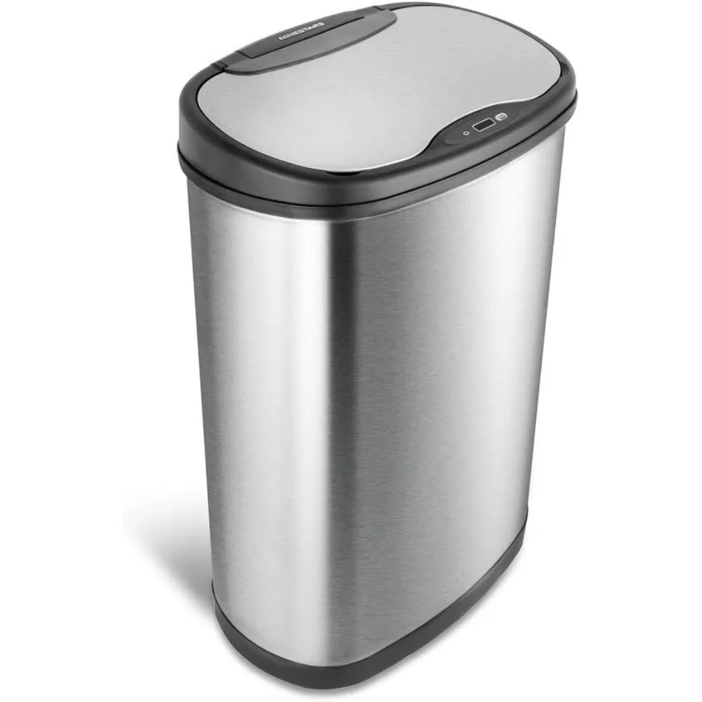 

DZT-50-25 Motion Sensor Trash Can, Large, Silver