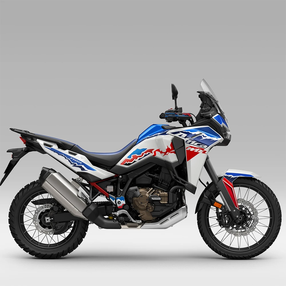 Naklejki ochronne z żywicy 3D na boczne naklejki ochronne na zbiornik do Africa Twin 1100 2024-2025