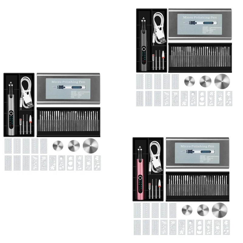 

Engraving Pen With 37 Bits, USB Rechargeable Cordless Engraving Machine With Box, Portable DIY Rotary Engraver