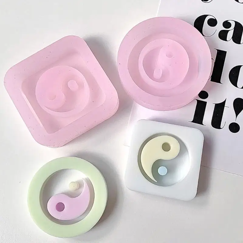 

C1FE Resin Shaker Silicone Mold Pendant Mold Silicone Keychain Mold