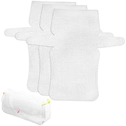 4 Pcs Crochet Grid Bags DIY Cross Stitch Mesh Plastic Canvas Shapes Sheet Patterns Kit