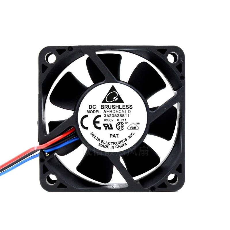 

New original AFB0605LD 5V 0.21A 6020 6CM chassis CPU silent server cooling fan