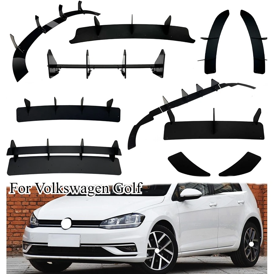 

Car Rear Bumper Lip Spoiler for Volkswagen VW Golf MK 2009+ Diffuser Splitter Spoiler Exterior Car Accessories Aftermarket