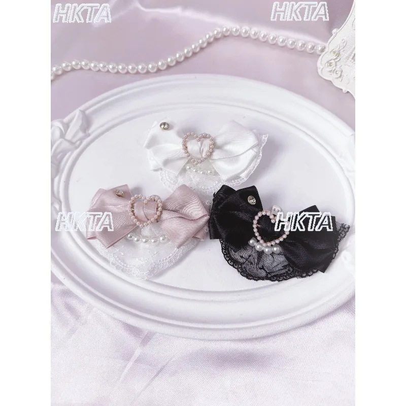 Handmade Japanese Bubble Shoes Clips Jirai Kei Sweet Mass Production Bow Decorative Shoe Clips Lolita Platform Shoes Decoration